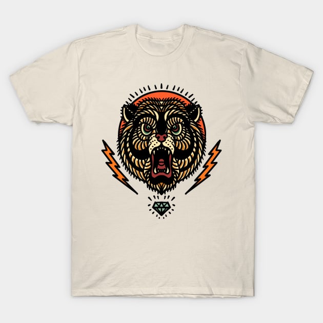 bear and thunder T-Shirt by donipacoceng